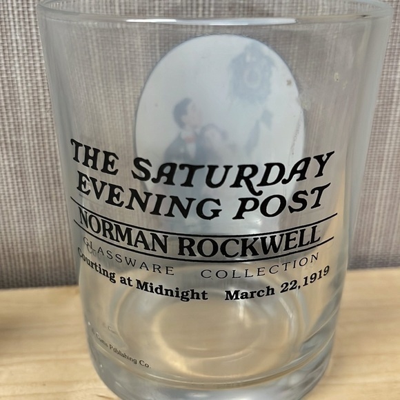 Norman Rockwell Saturday Evening Post 3pc glass set - Picture 8 of 8